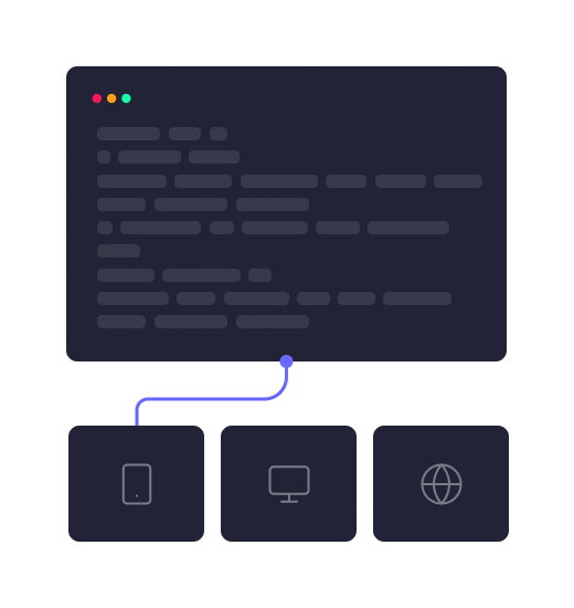 Illustration of a web page