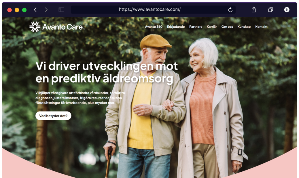 avanto care web