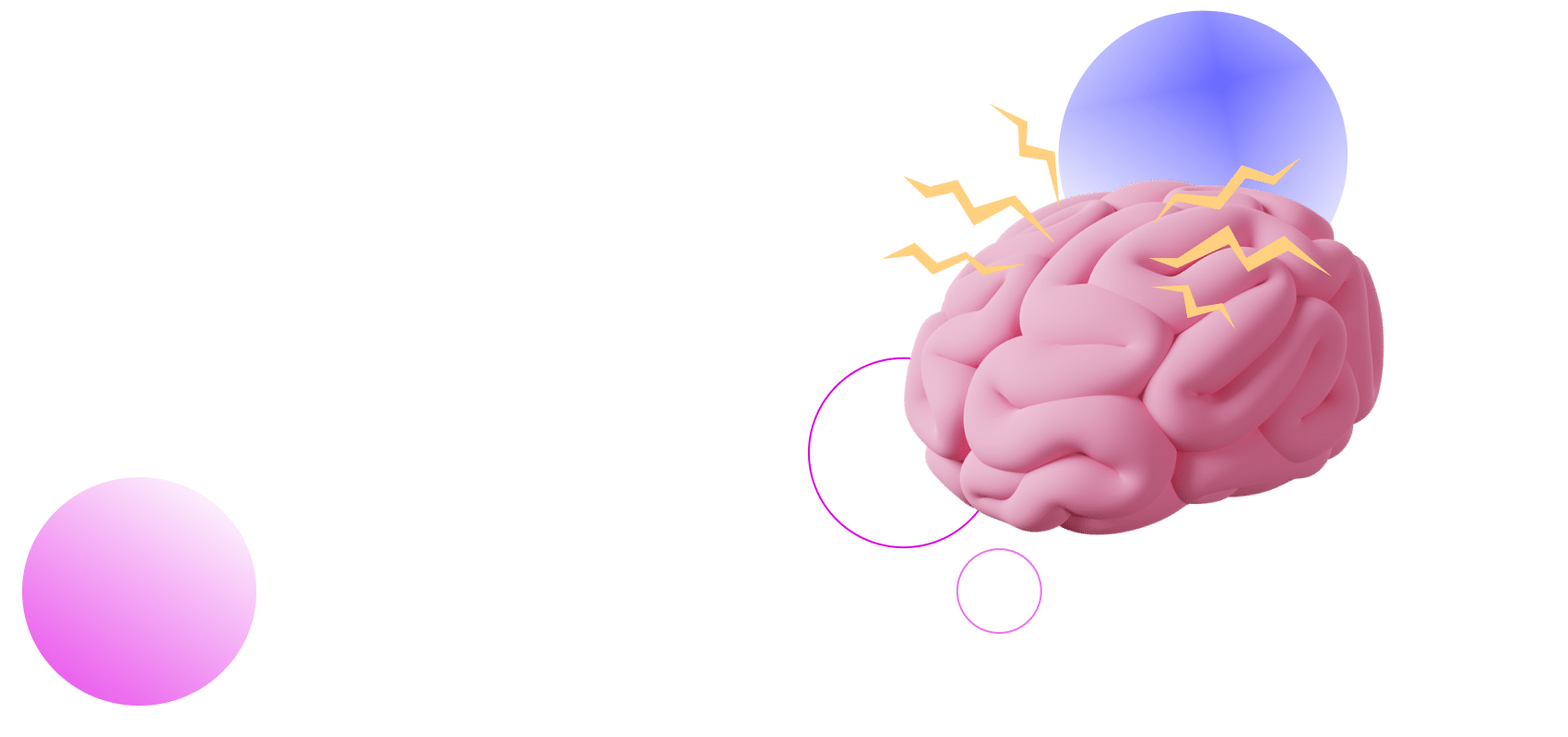 brain with lightning strike