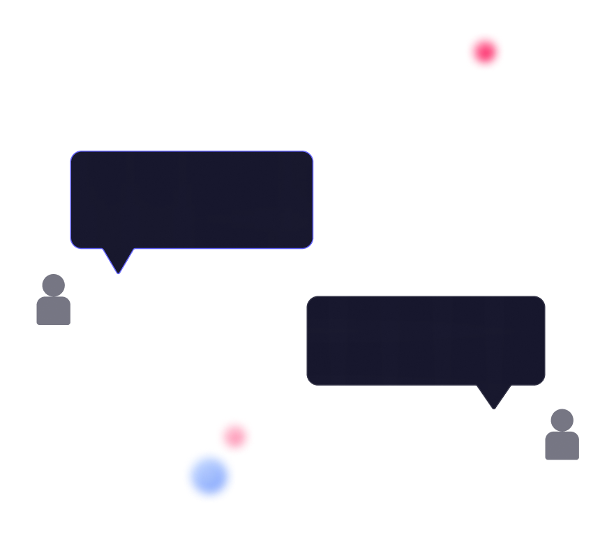 illustration chat square grid