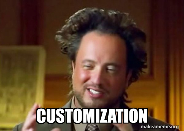 Customizable UIs
