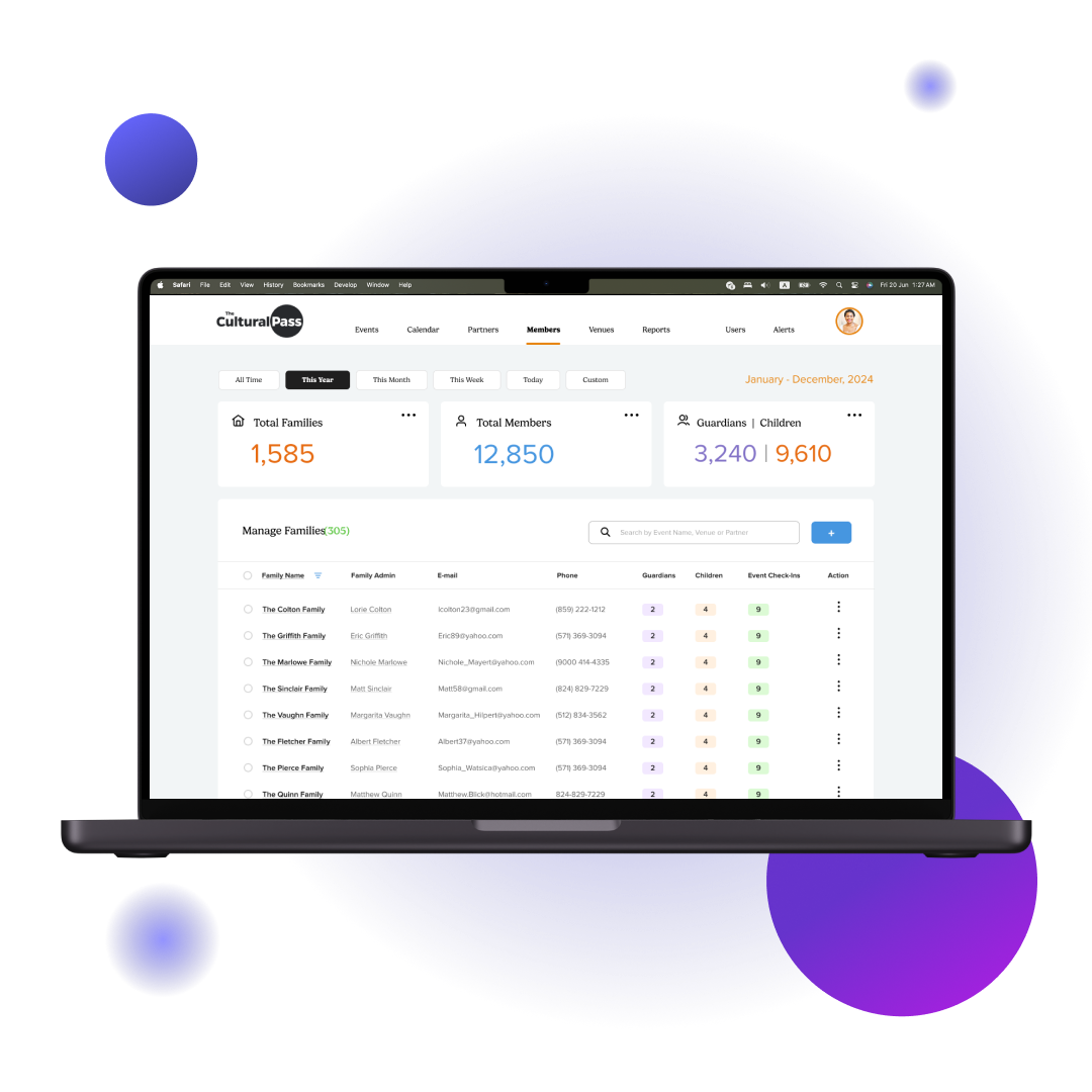 CulturalPass admin panel